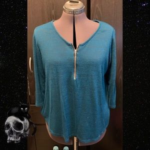 💀 Teal Eclipse Top